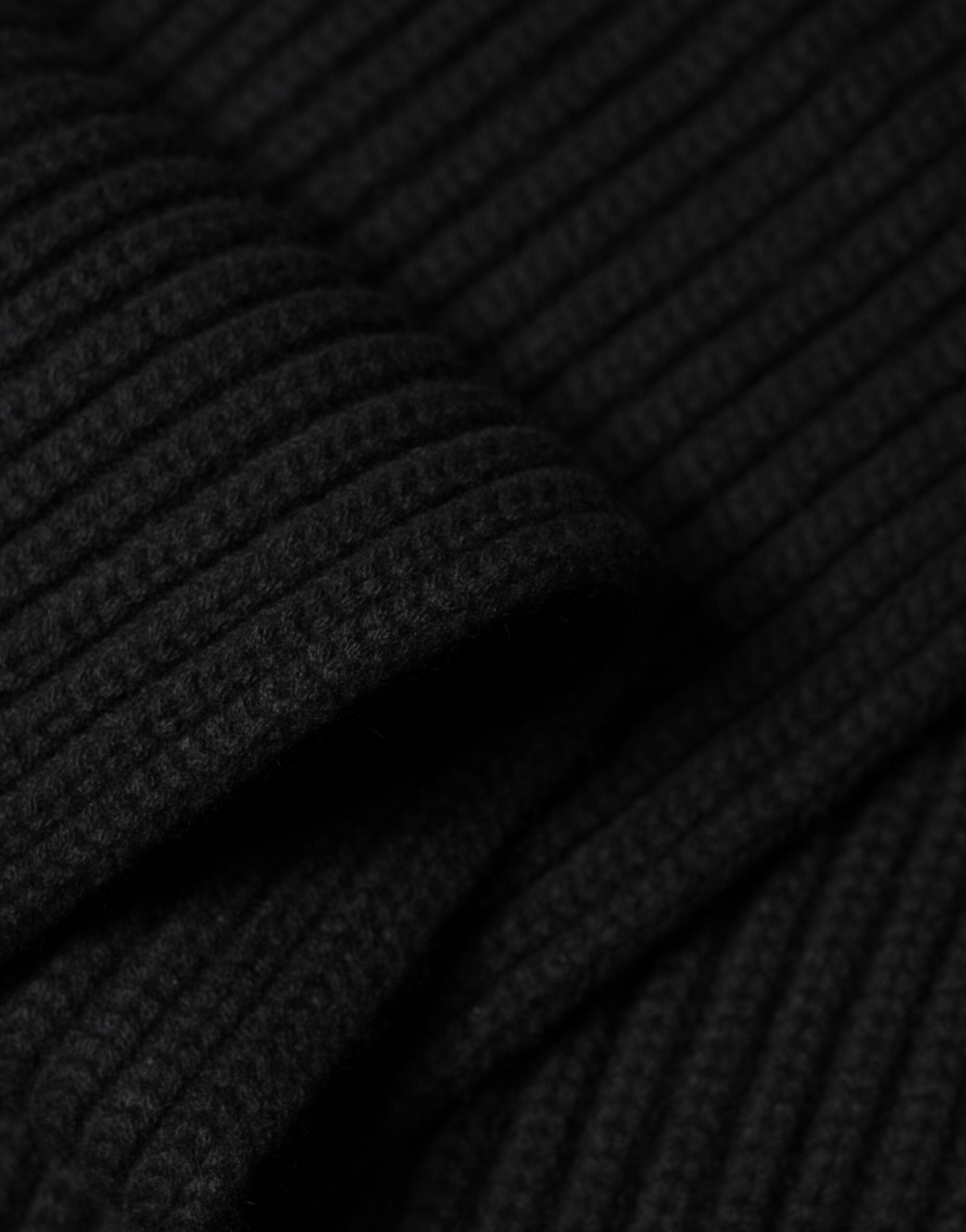 Black Cashmere Knit Neck Wrap Shawl 202cm x 26cm Scarf