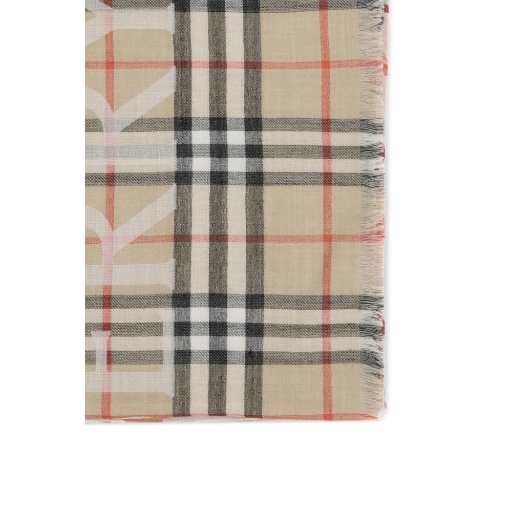Beige Wool Scarf
