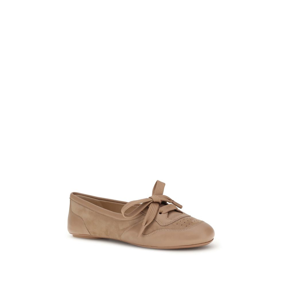 Multicolor Calf Leather Bos Taurus Ballet Flats