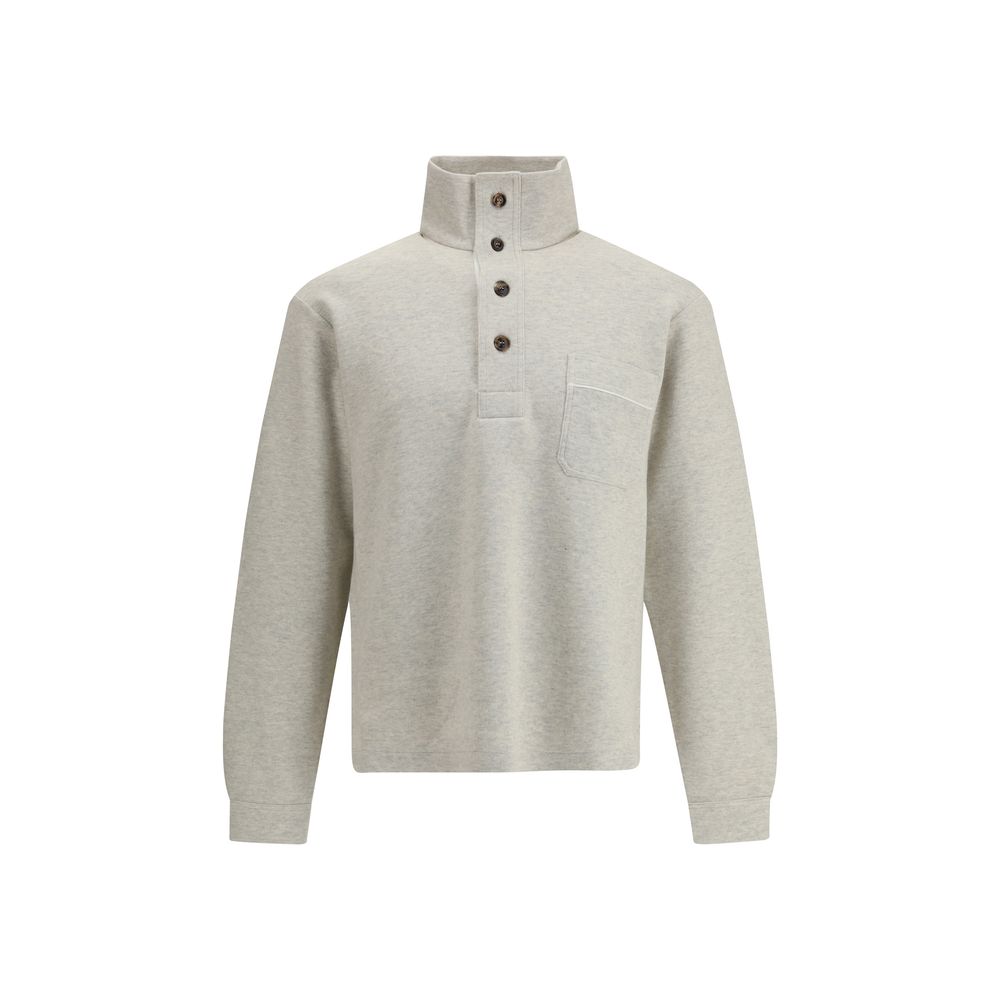 Beige Cotton Sweatshirt
