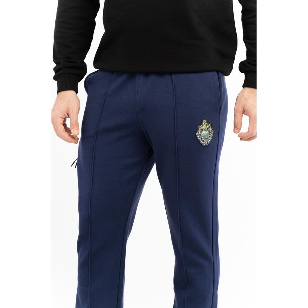 Blue Cotton Joggers (Workout Pants)
