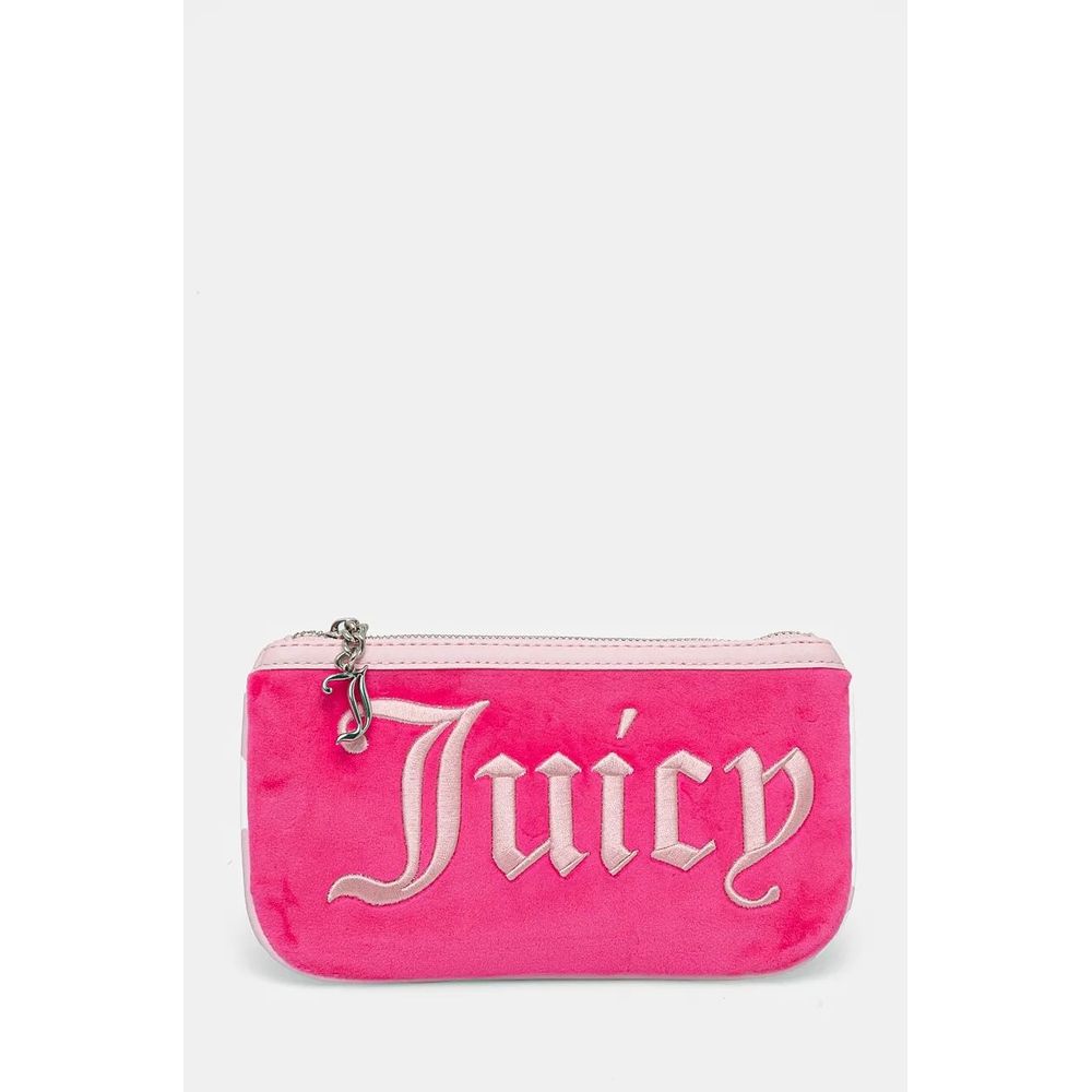 Pink Polyester Shoulder Bag