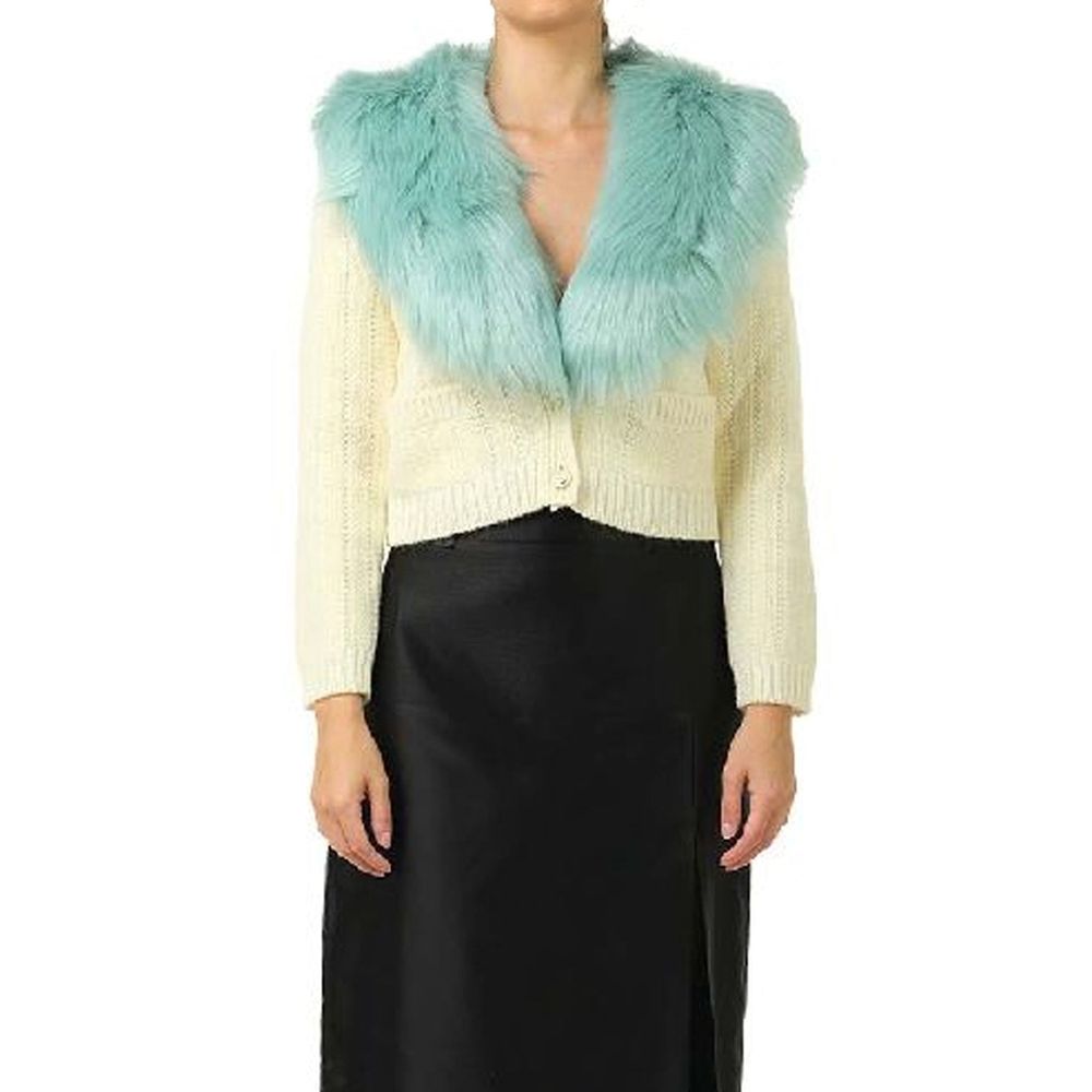 White Wool Cardigan