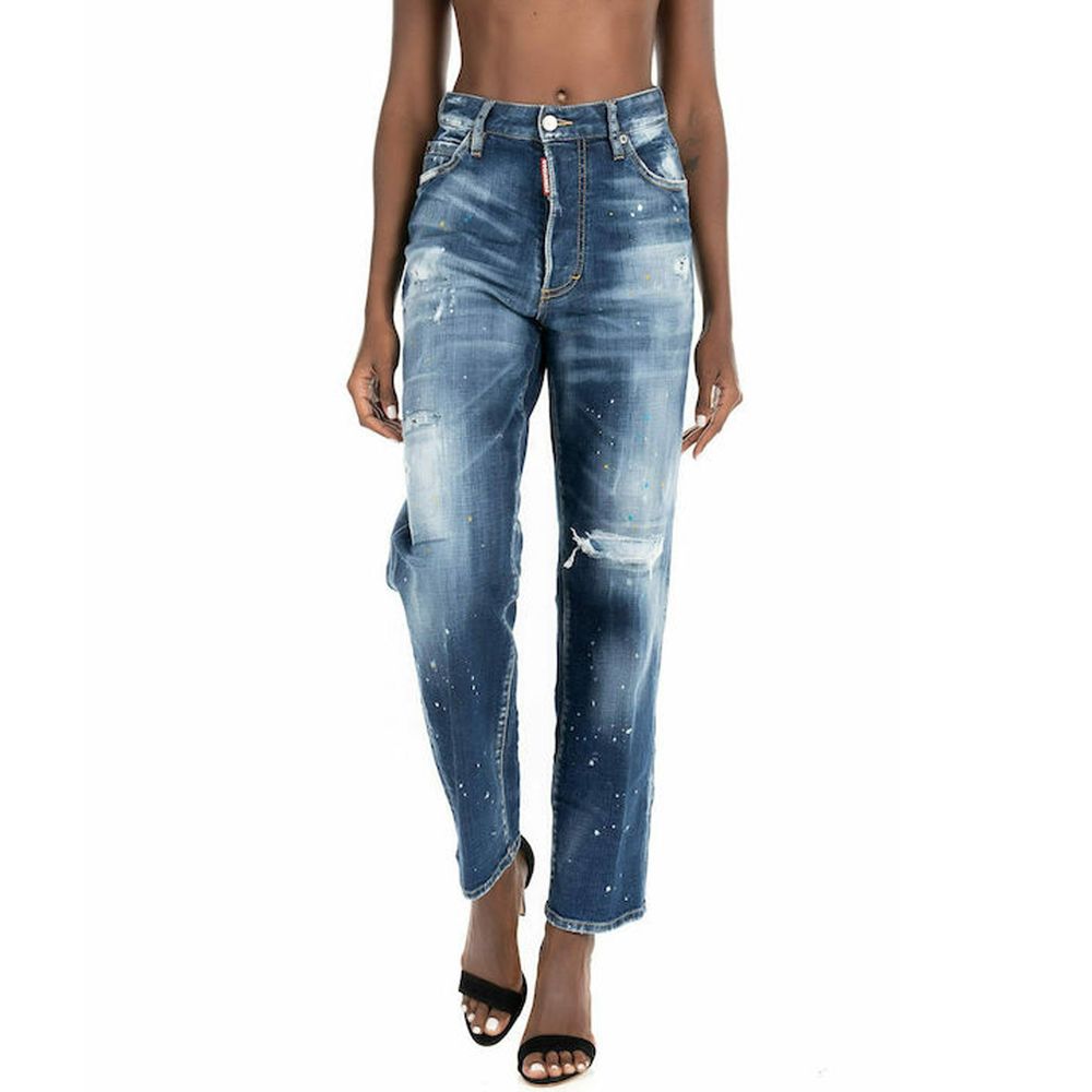 Blue Cotton Jeans Denim