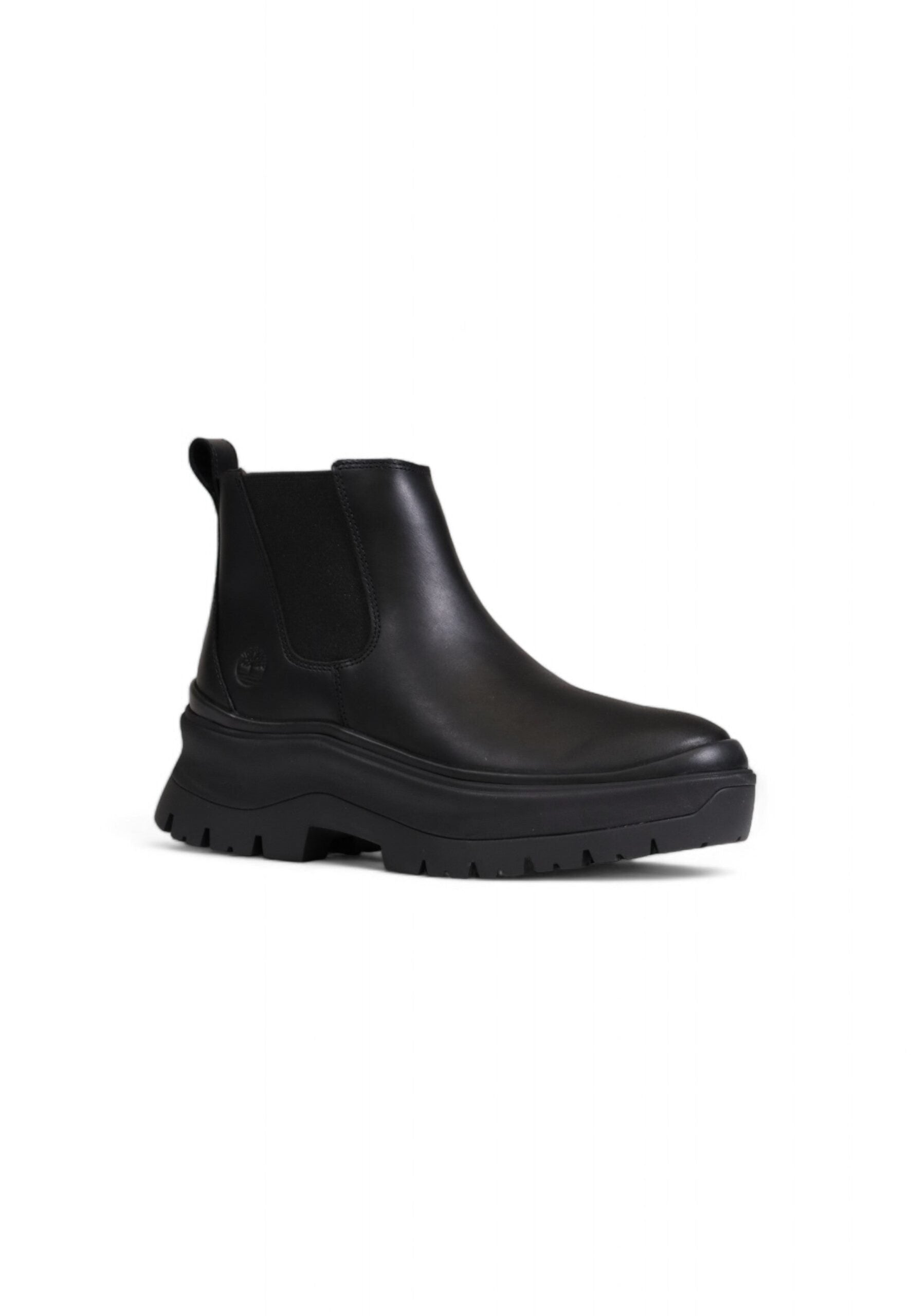 Black Leather Ankle Boots