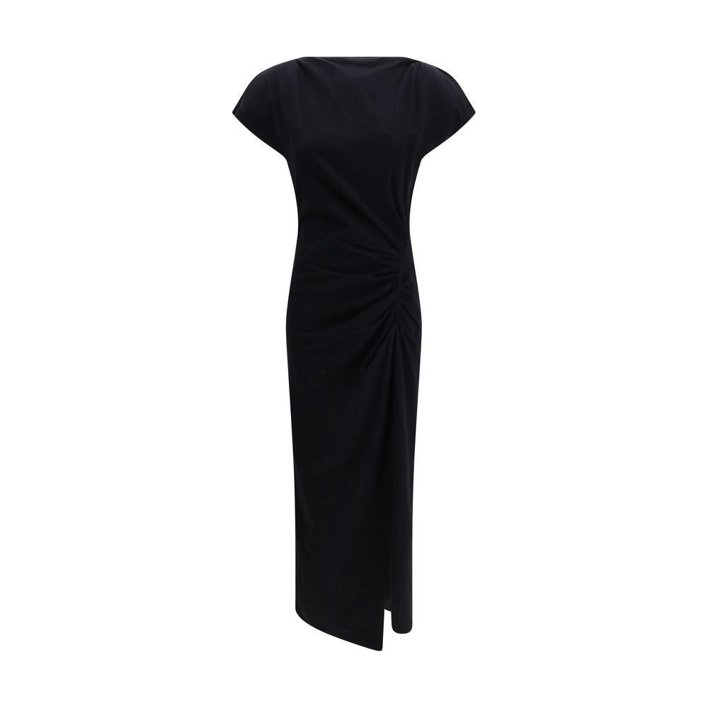 Black Cotton Casual Dress