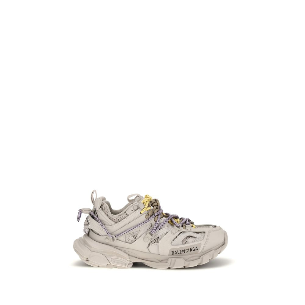 Gray Polyethylene Athletic Sneakers
