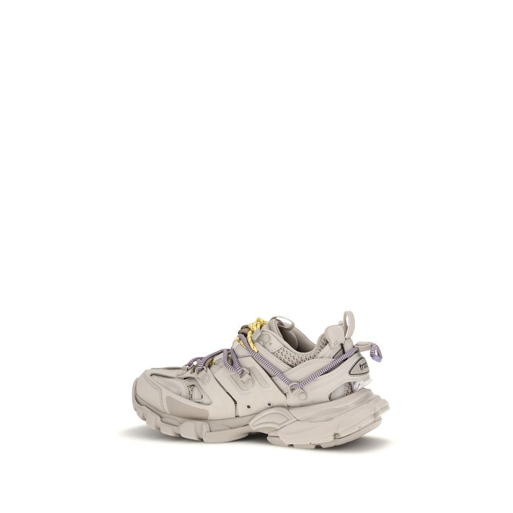 Gray Polyethylene Athletic Sneakers