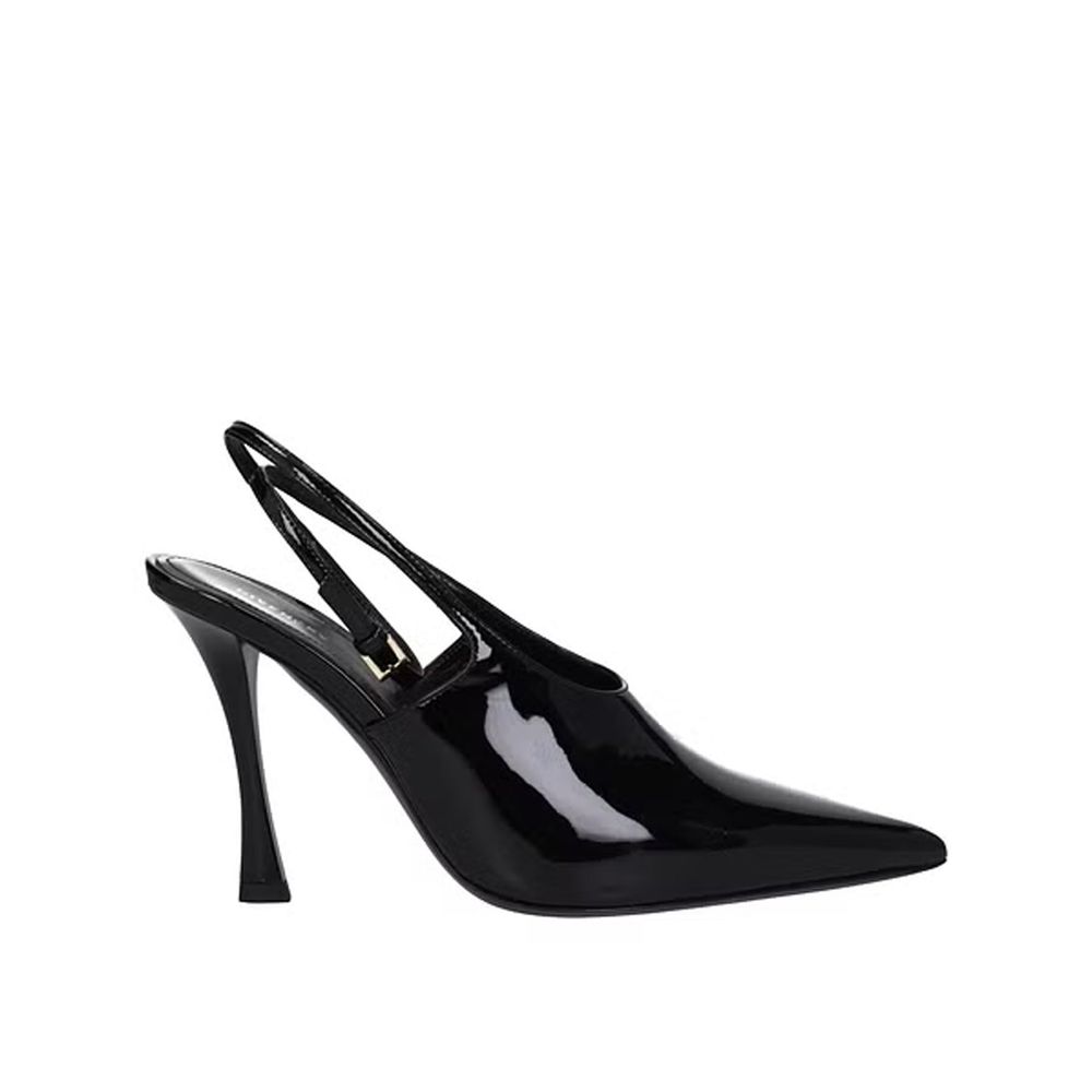 Black Calfskin Pumps