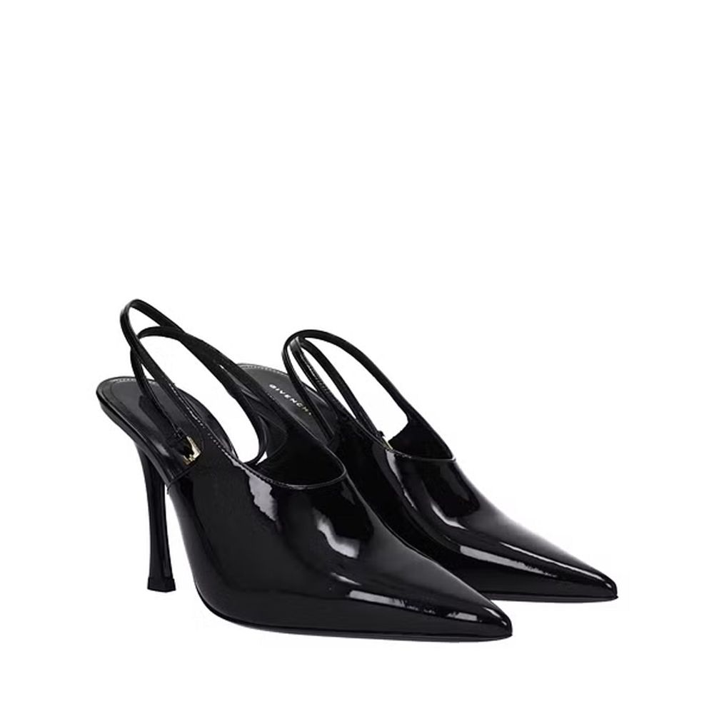 Black Calfskin Pumps