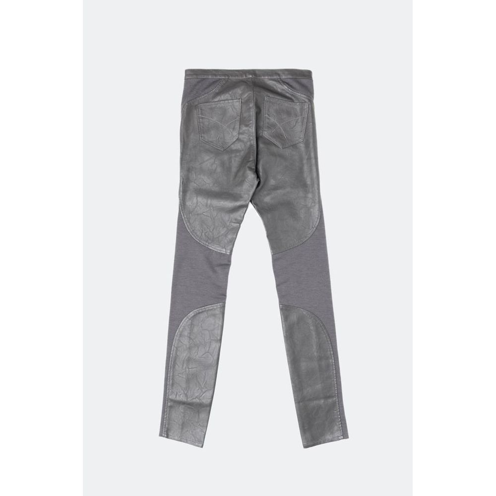 Gray Leather Pants