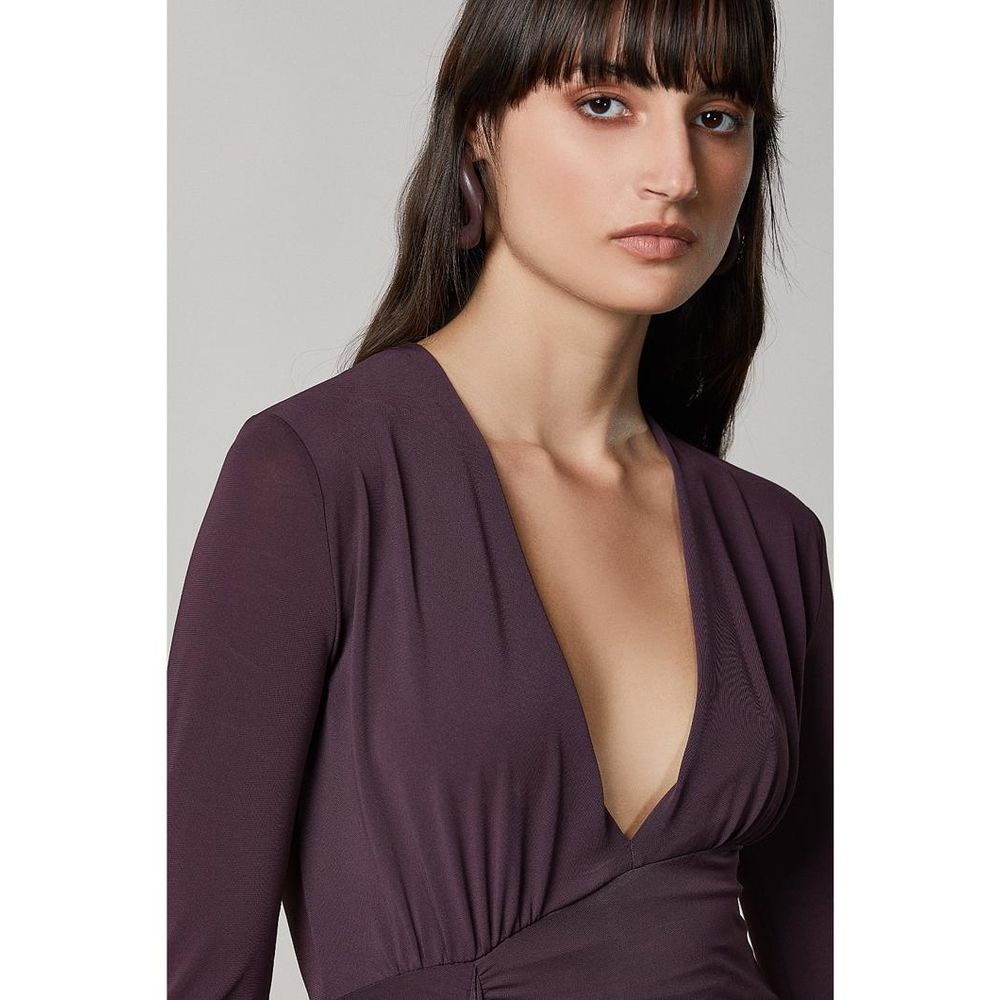 Purple Acetate Cocktail Dress