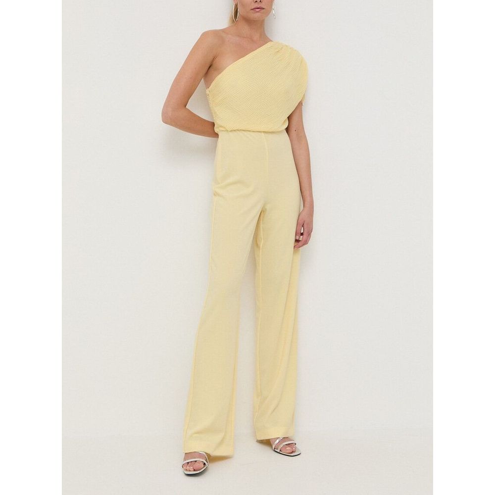 Yellow Polyester Jumpsuit
