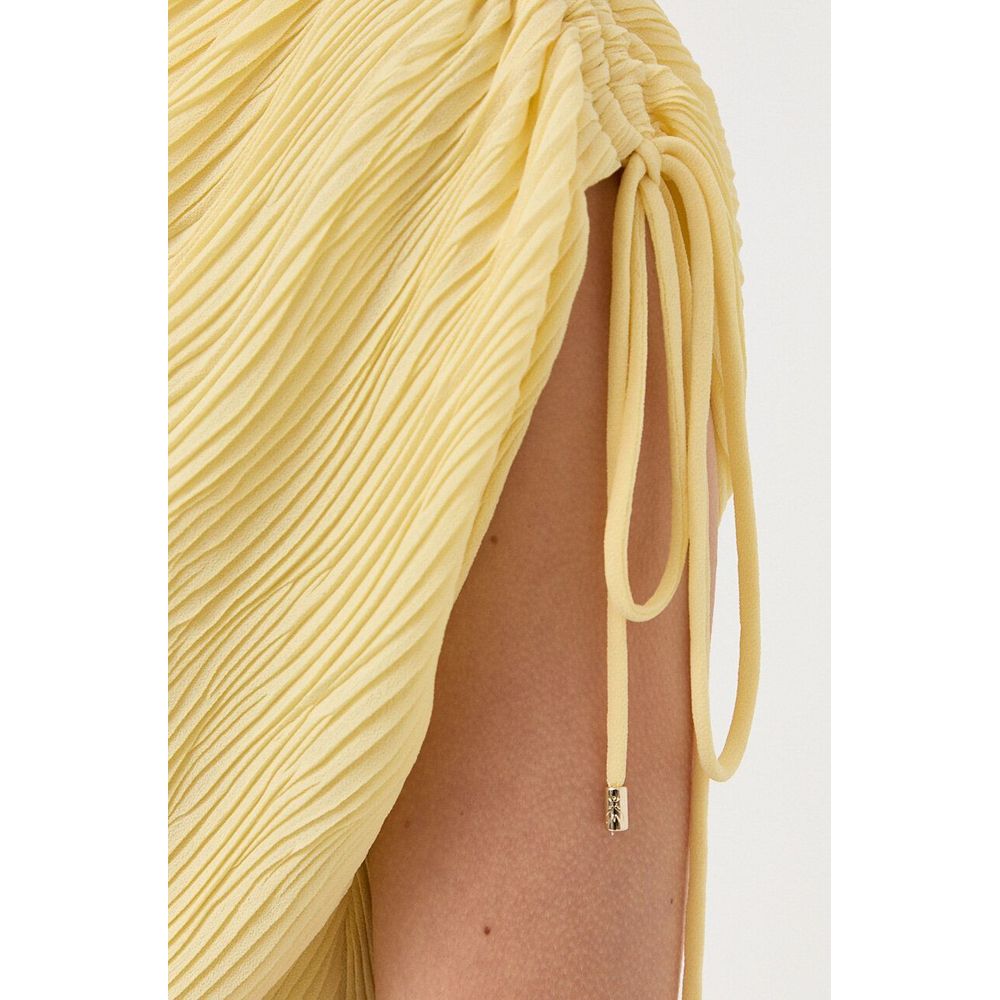 Yellow Polyester Jumpsuit
