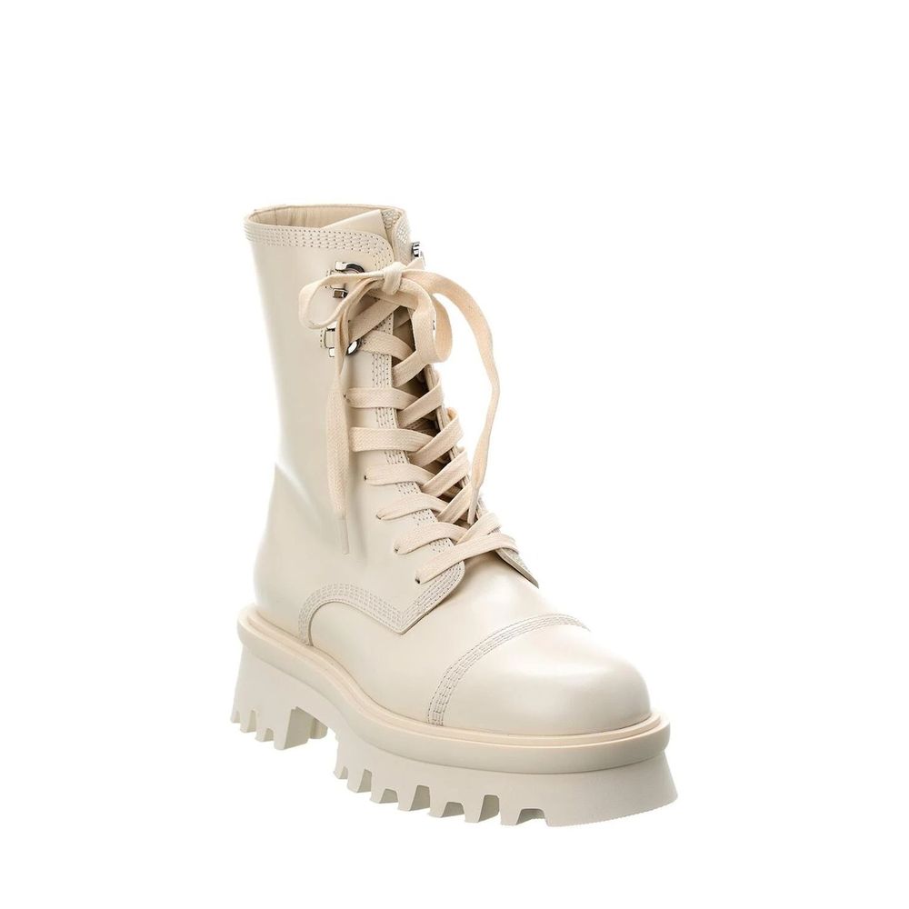 White Calfskin Boots