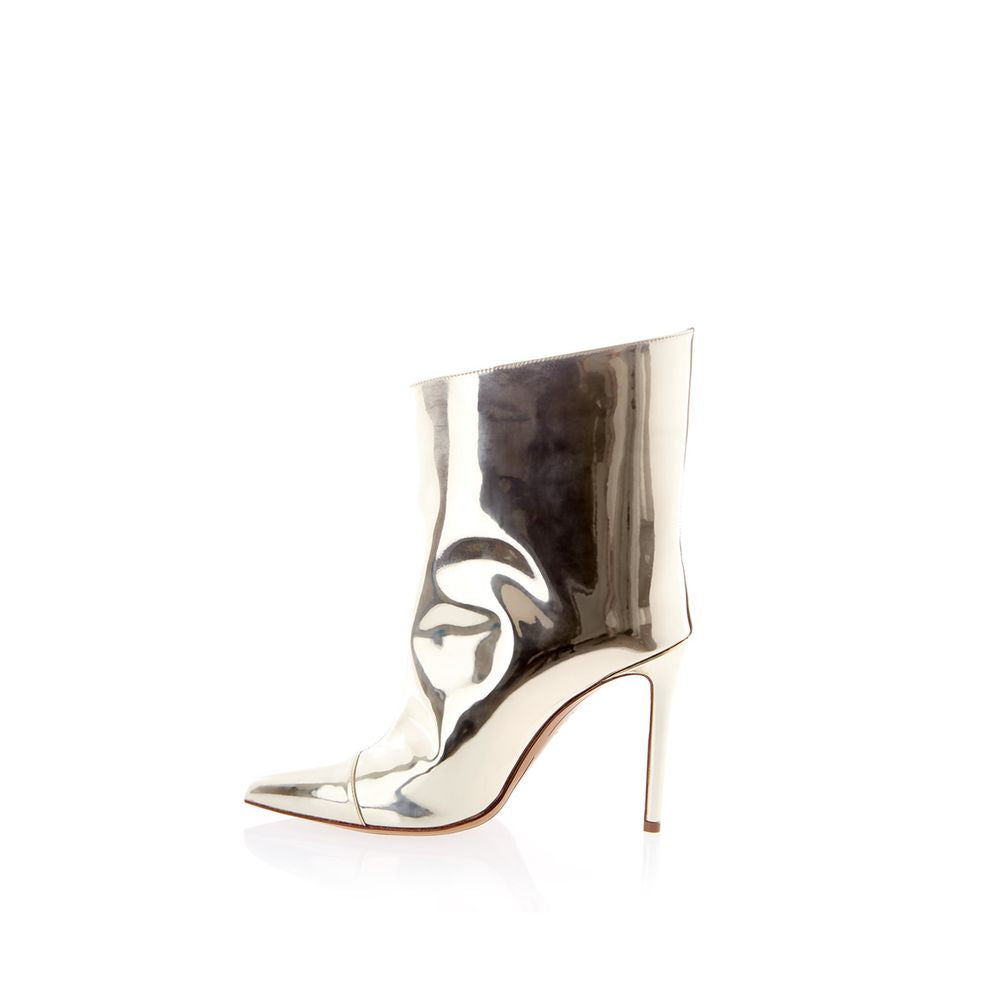 Multicolor Patent Leather Ankle Boots
