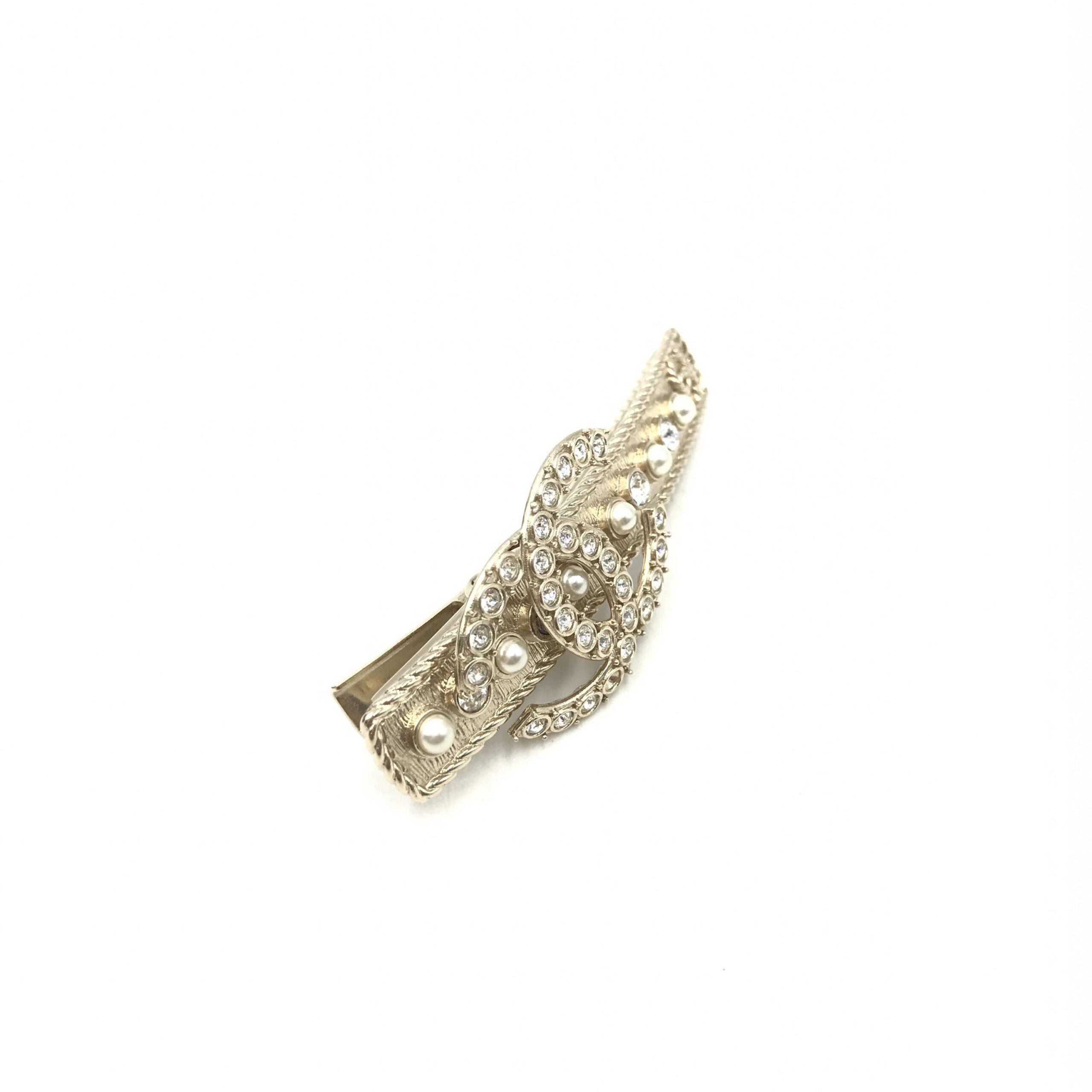 Crystal Pearl CC Hair Clip
