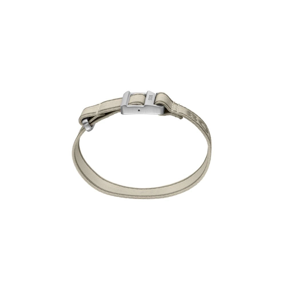 Beige Fabric Bracelet