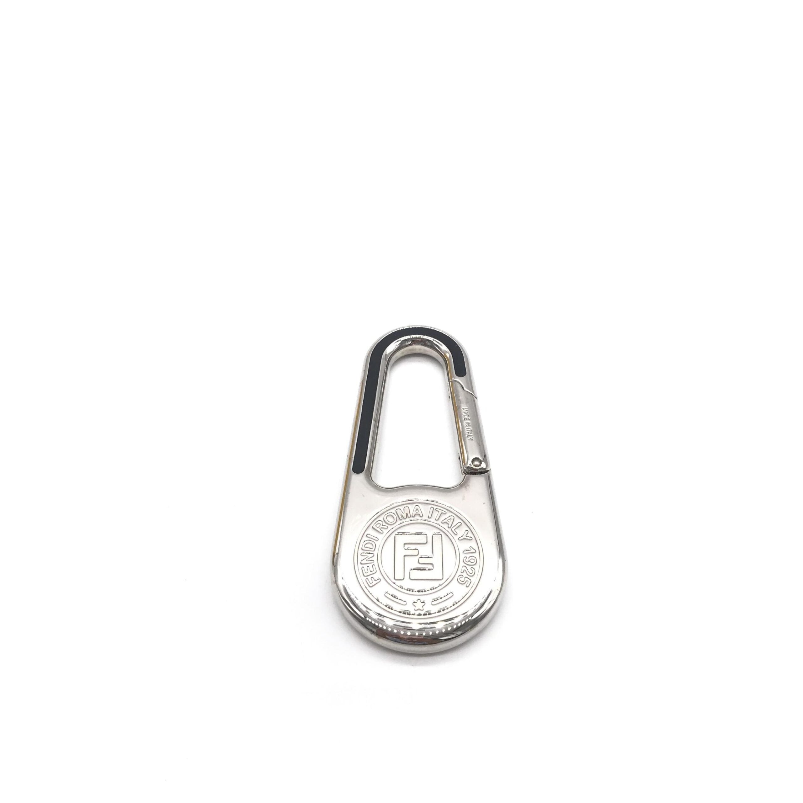 Silver Metal Compass Charm Keychain