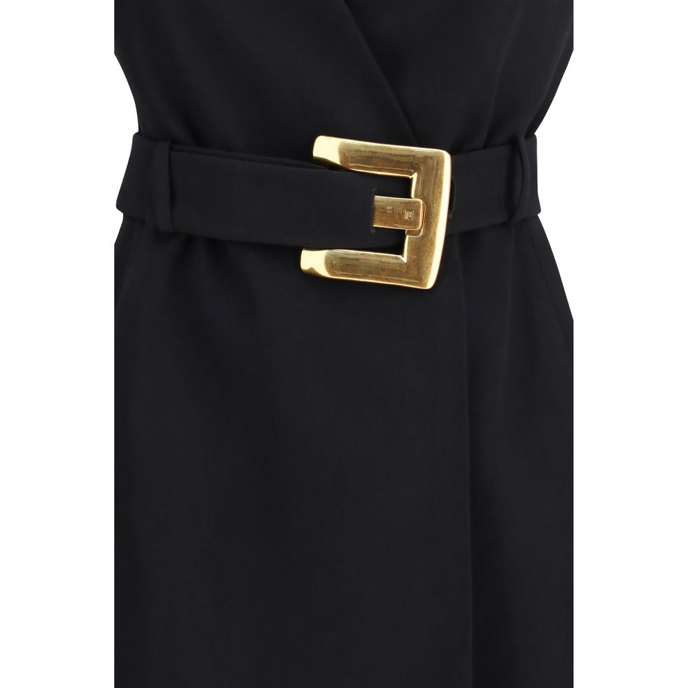 Black Wool Cocktail Dress