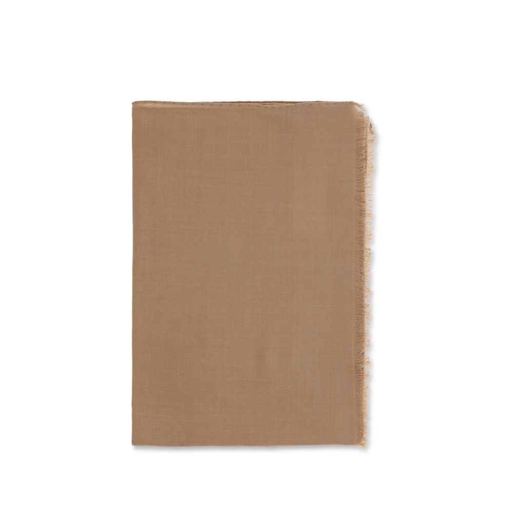 Beige Silk Scarf