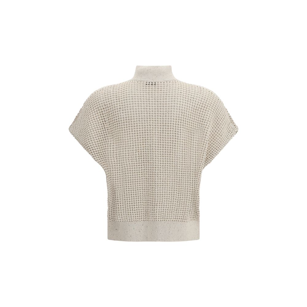Beige Cotton Cardigan