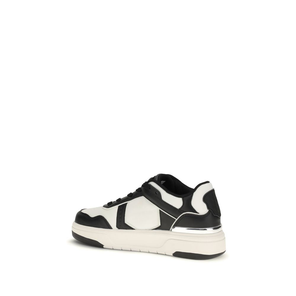 Black Calf Leather Bos Taurus Athletic Sneakers