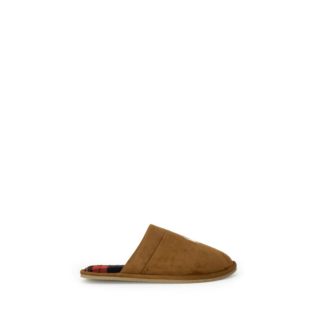 Beige Polyester Slippers