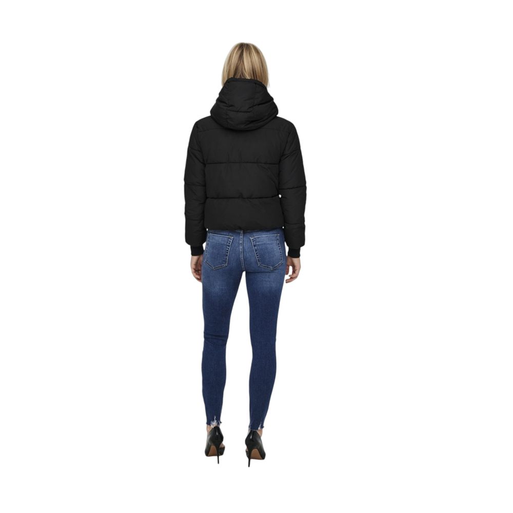 Black Polyester Shell Jacket