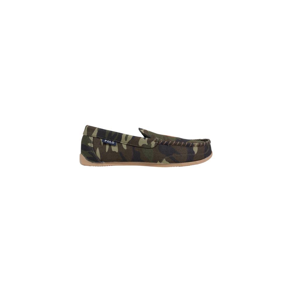 Green Textile Slippers