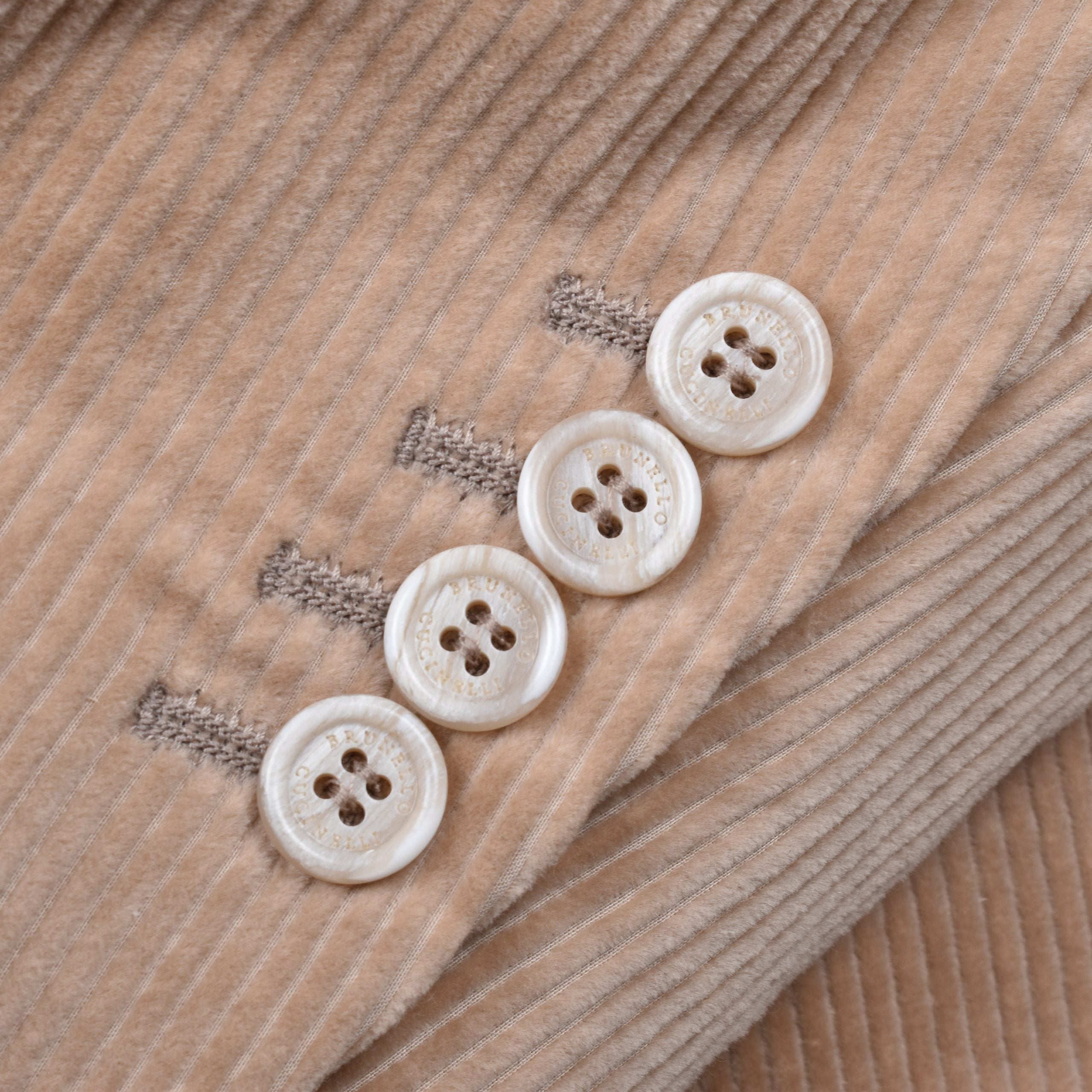 Beige Cotton Blazer