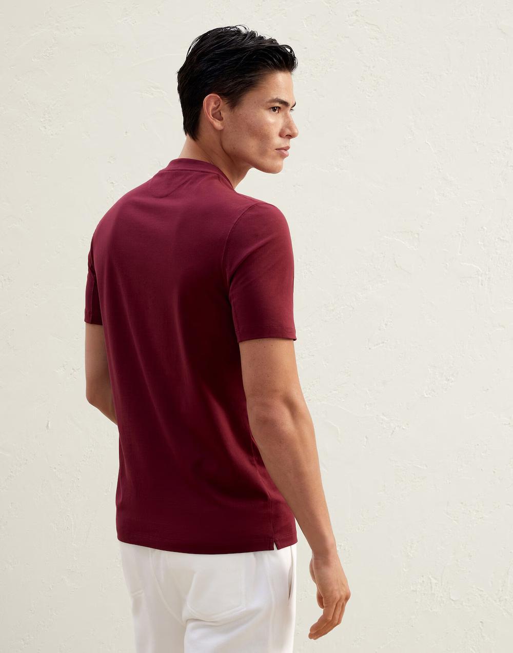 Burgundy Cotton T-Shirt
