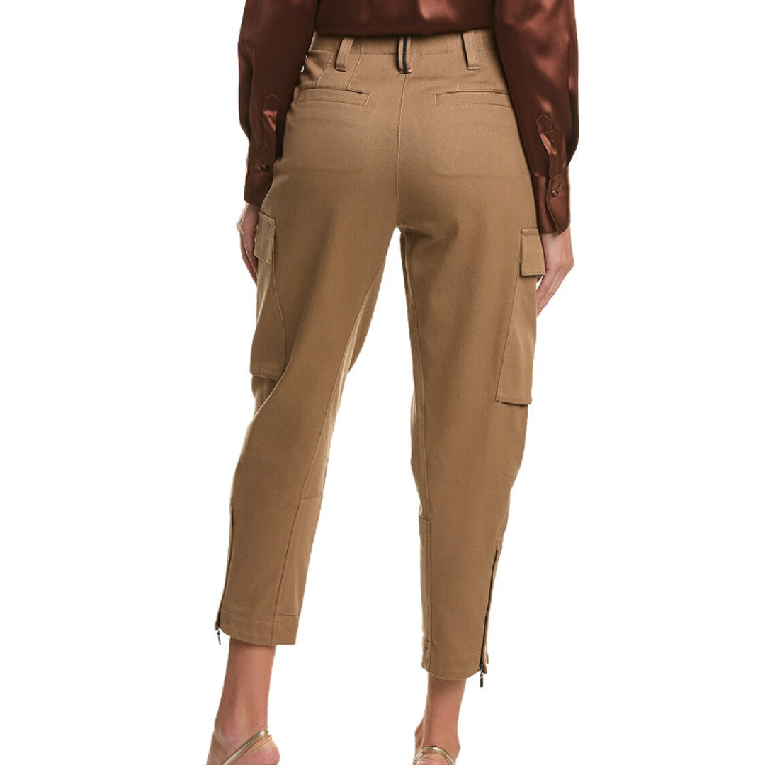Brown Cotton Cargo Pants