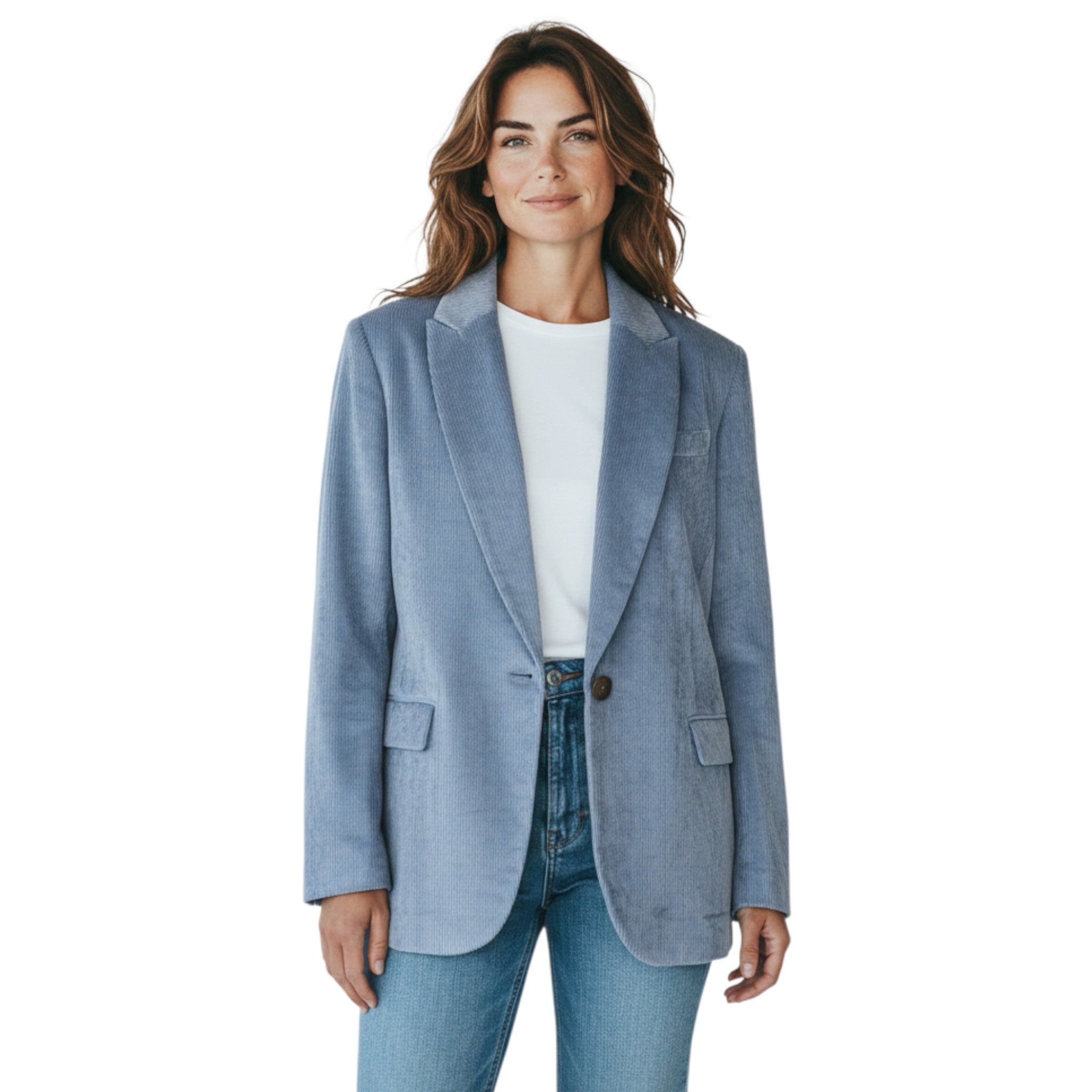 Blue Viscose Coat