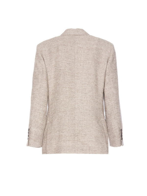 Brown Linen Blazer