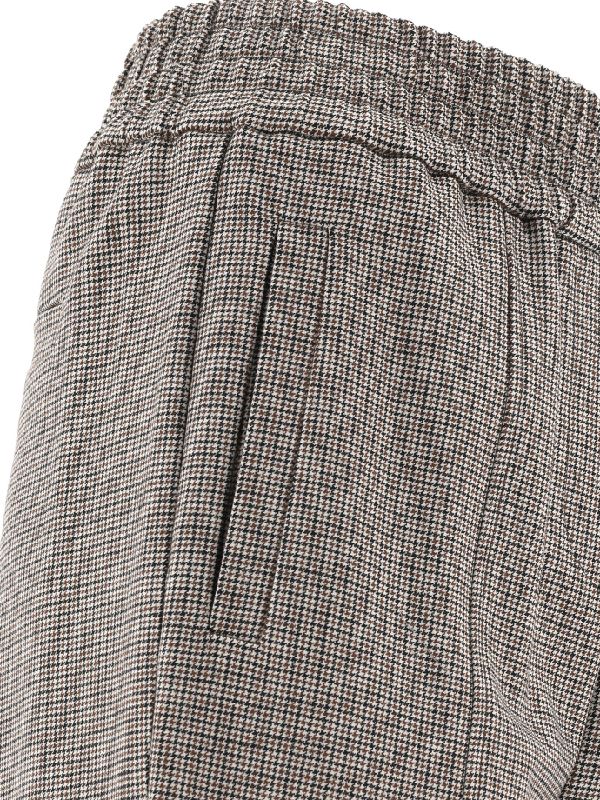 Bicolor Wool Casual Pants