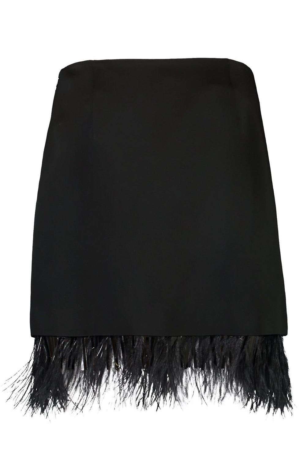 Black Acetate Mini Skirt