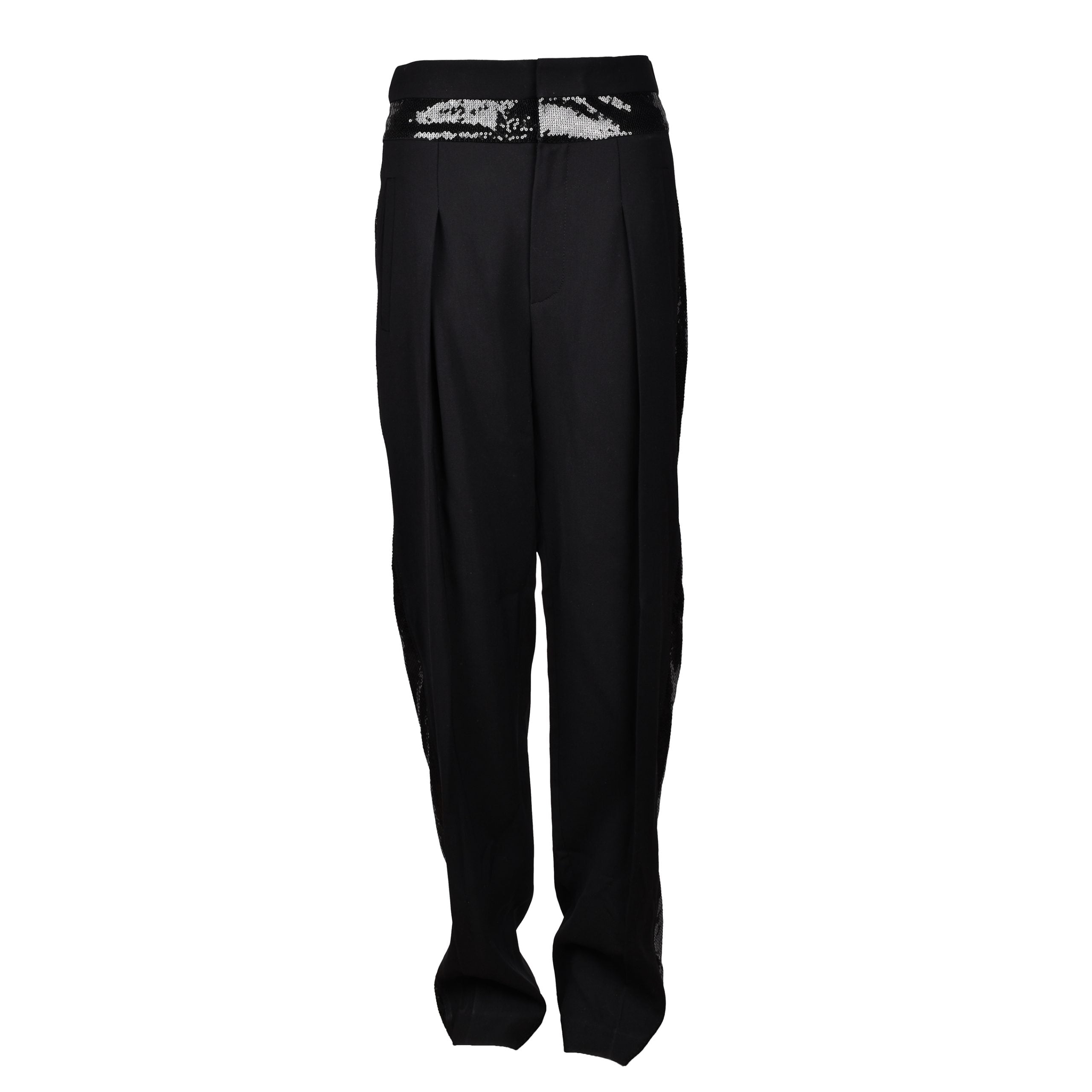 Black Viscose Two-Piece Suit
