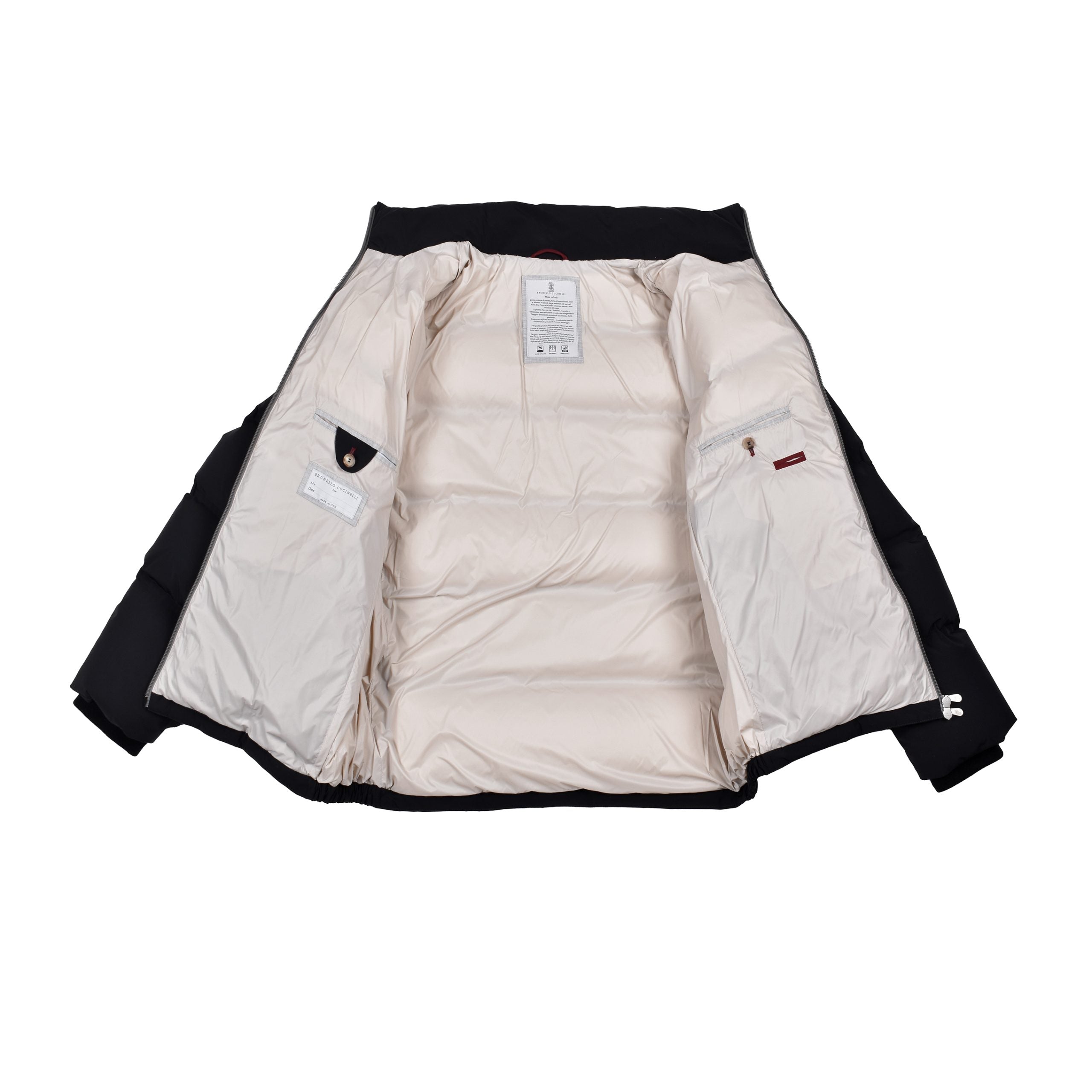 Black Polyamide Full-Length Jacket