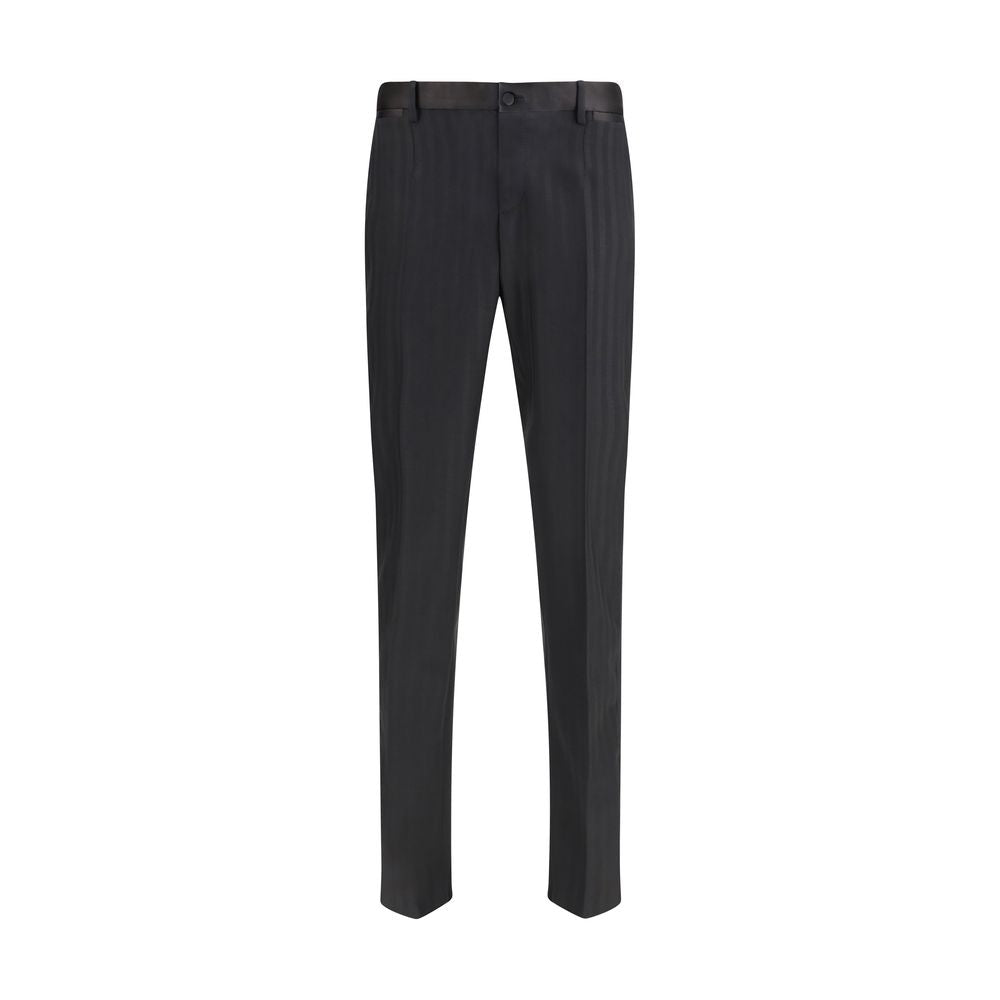 Black Wool Oves Aries Casual Pants