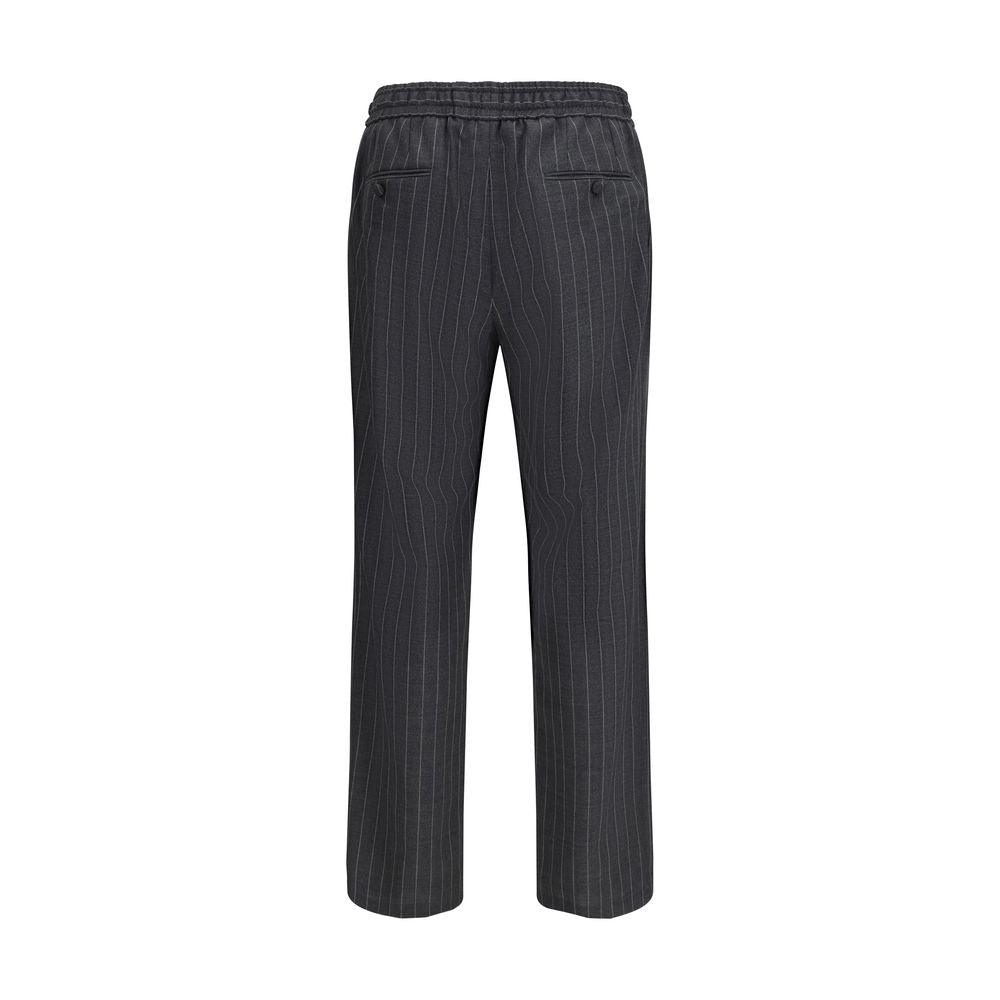 Gray Wool Oves Aries Casual Pants