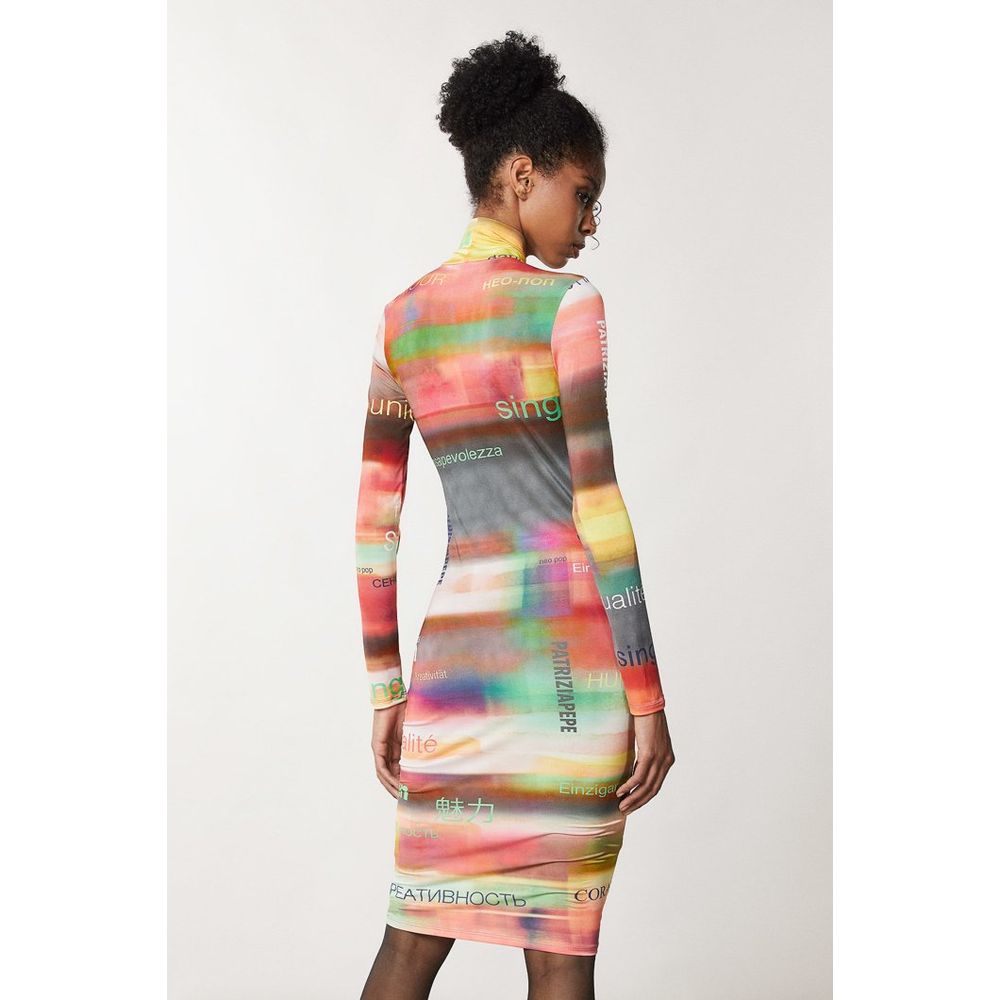 Multicolor Polyester Casual Dress