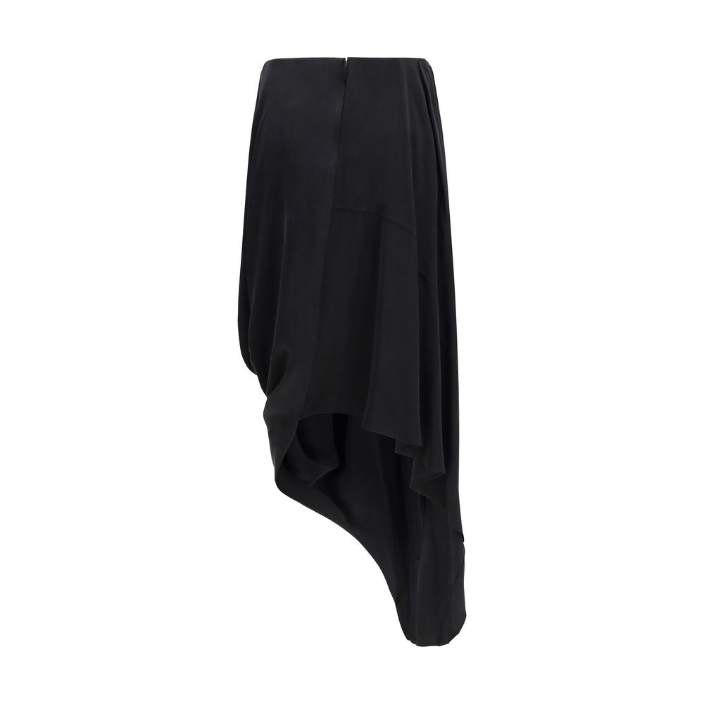 Black Copper Midi Skirt
