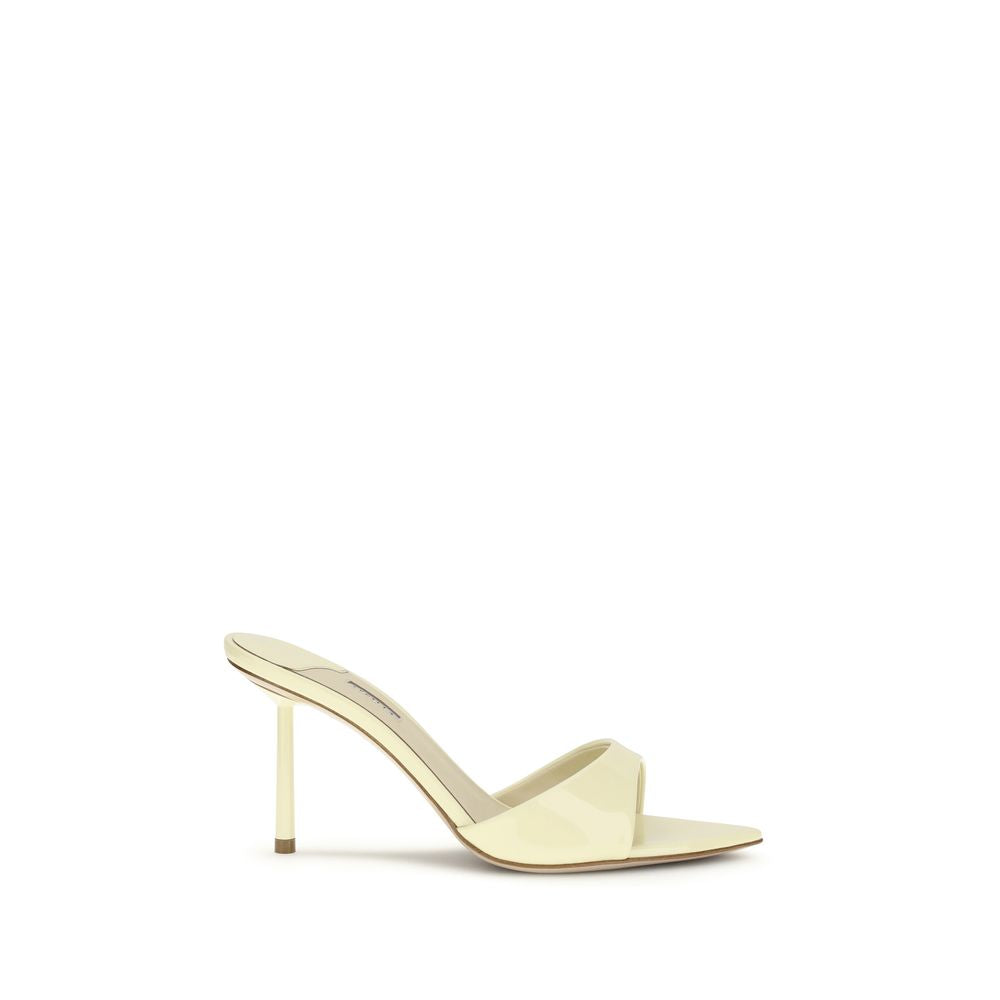 Bicolor Calf Leather Bos Taurus Stiletto Heel Sandals