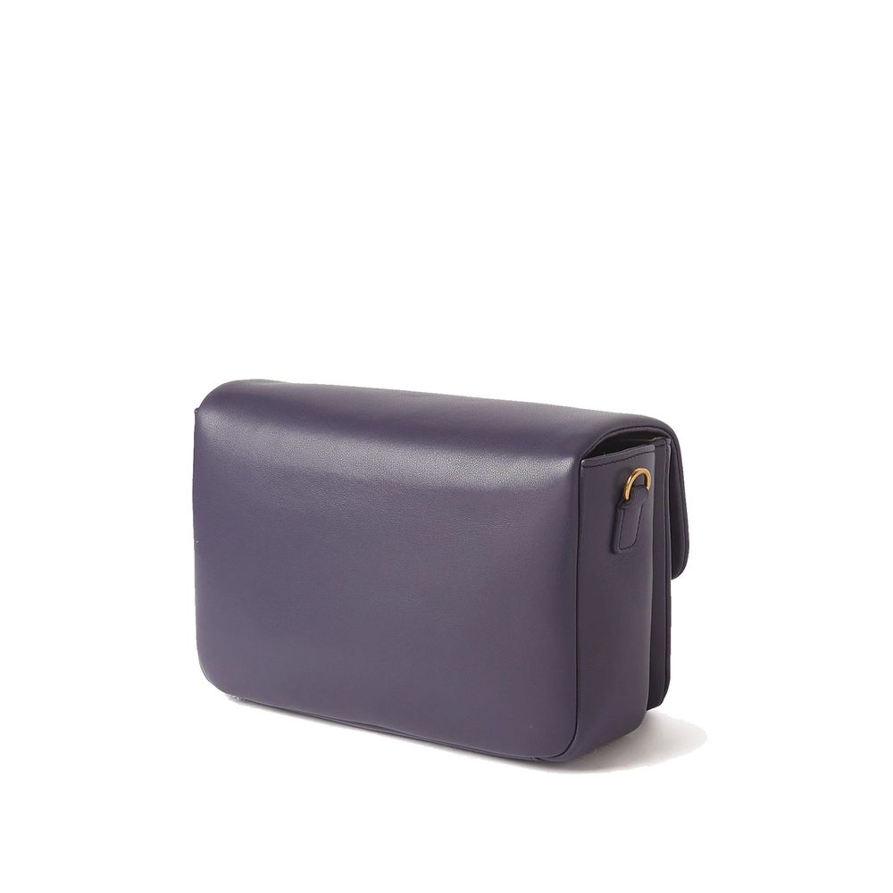 Purple Bovine Leather Crossbody Bag