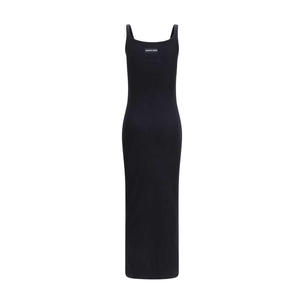 Black Cotton Casual Dress