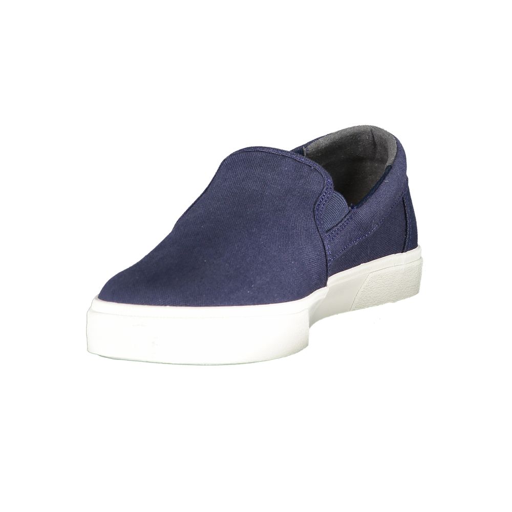 Blue Polyester Men's Sneaker