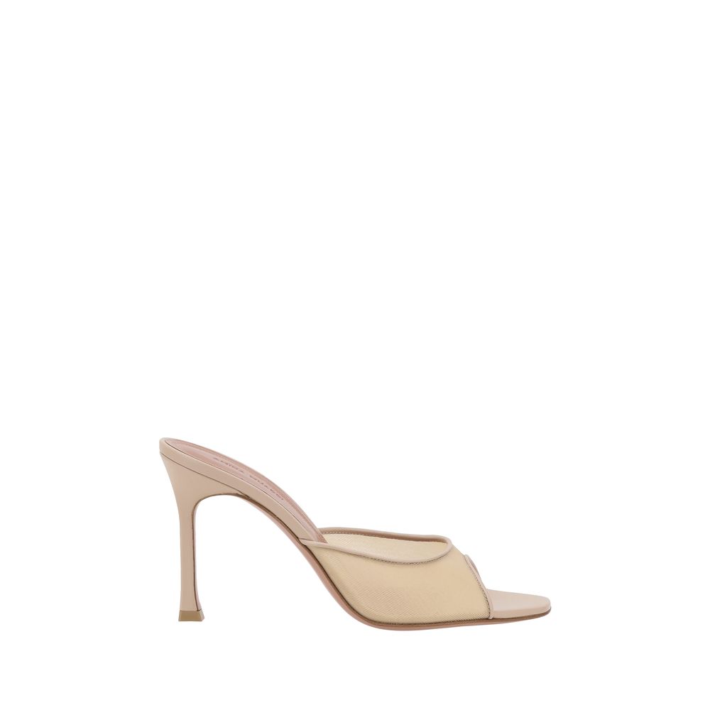 Beige Fabric Slippers