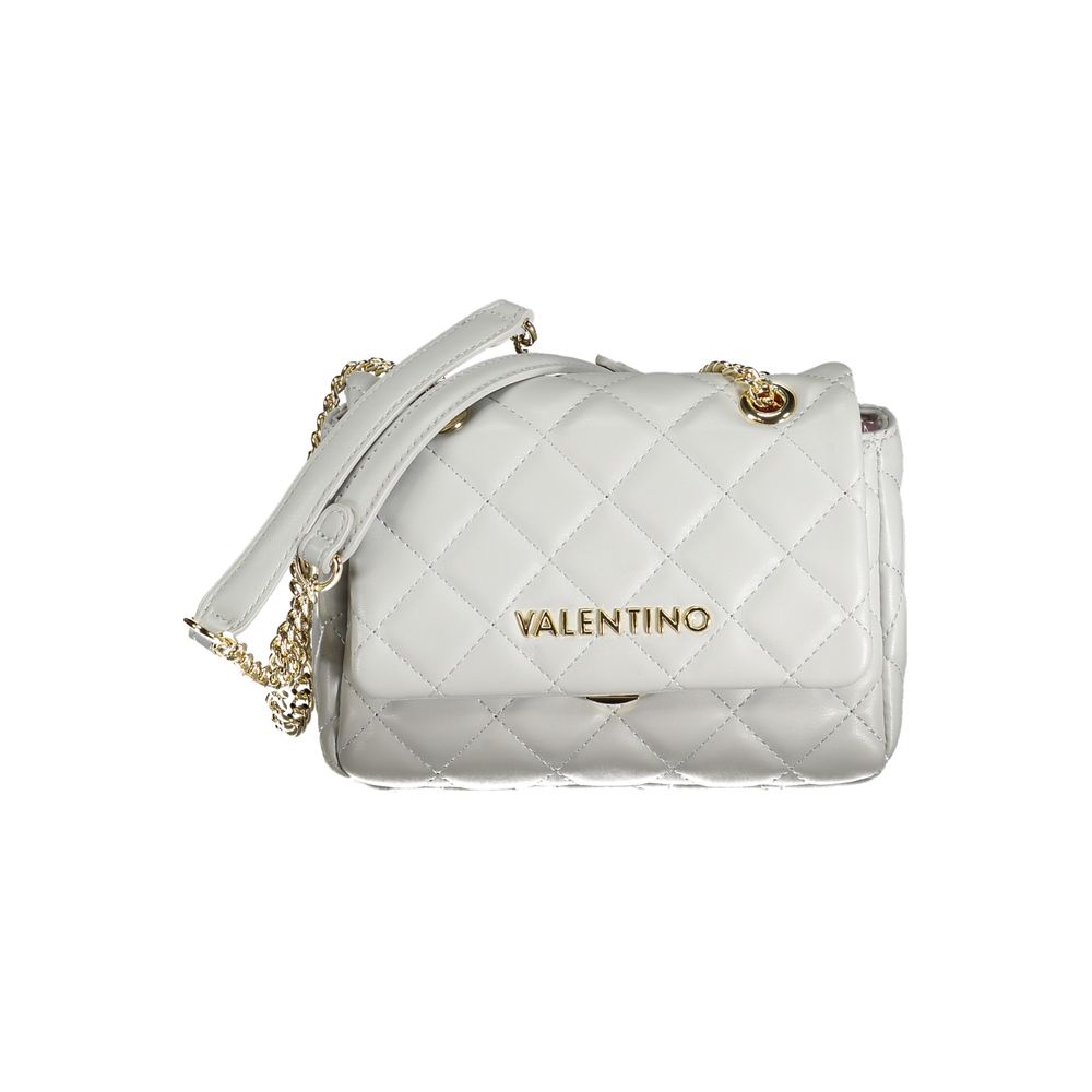 Gray Polyurethane Women's Bag