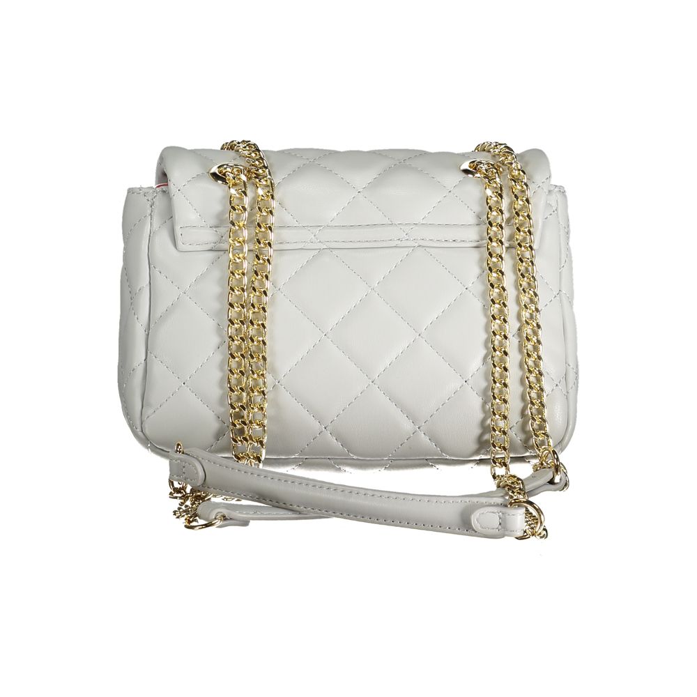 Gray Polyurethane Women's Bag